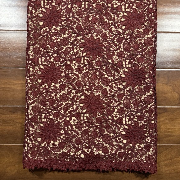 Antonio Melani Women's Size 0 Zifandel Nancy Schiffli Lace Sheath Dress - Picture 4 of 14